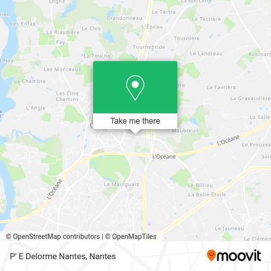 P' E Delorme Nantes map