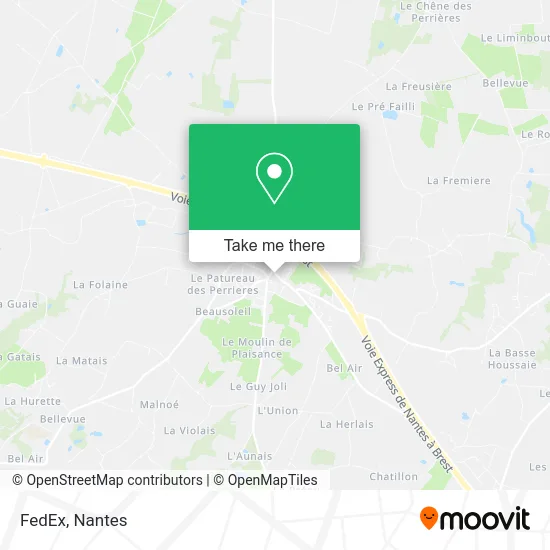 FedEx map