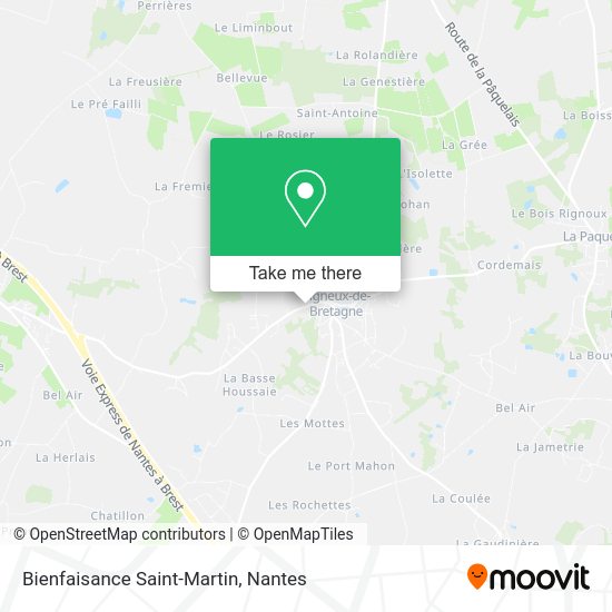 Bienfaisance Saint-Martin map
