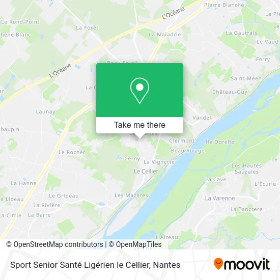 Sport Senior Santé Ligérien le Cellier map