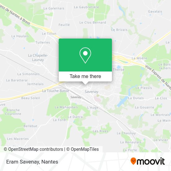 Eram Savenay map