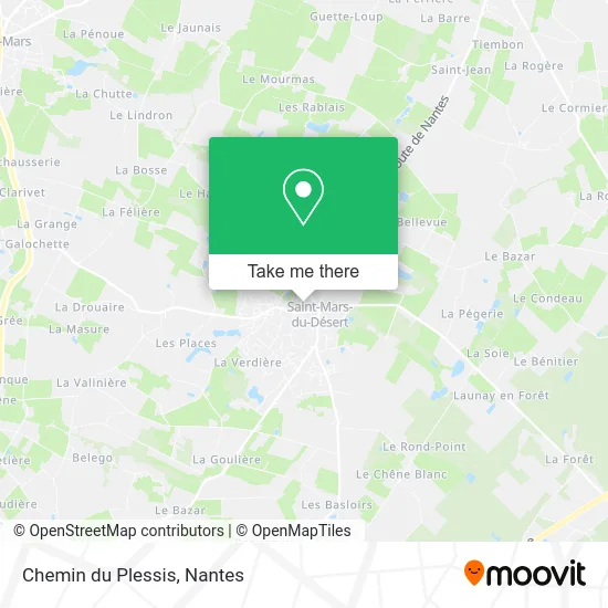 Mapa Chemin du Plessis