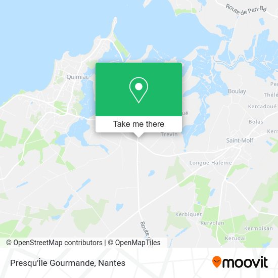 Presqu'Île Gourmande map
