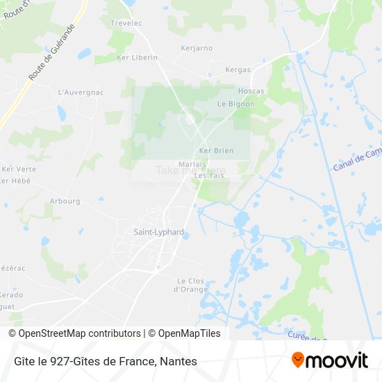 Gîte le 927-Gîtes de France map