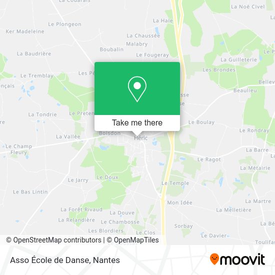 Asso École de Danse map