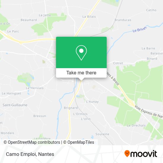 Camo Emploi map
