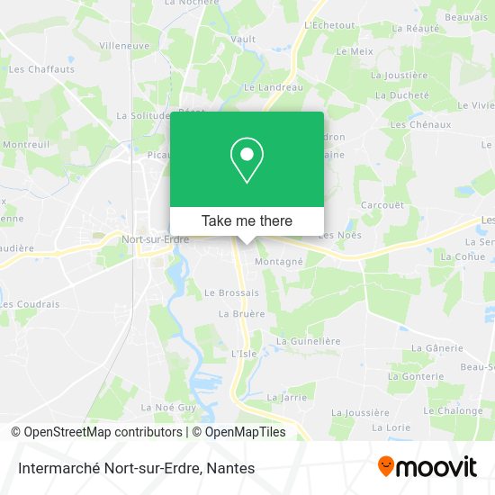 Intermarché Nort-sur-Erdre map