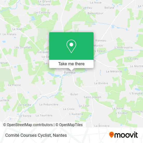 Comité Courses Cyclist map
