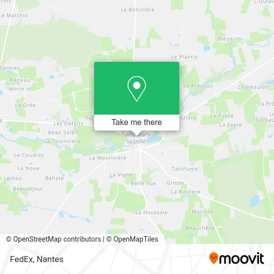 FedEx map