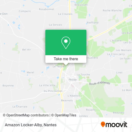 Amazon Locker-Alby map