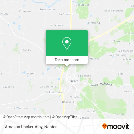 Mapa Amazon Locker-Alby