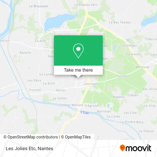 Les Jolies Etc map