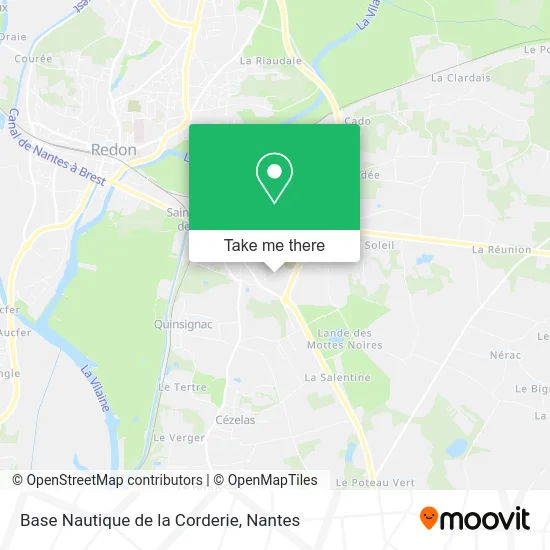 Mapa Base Nautique de la Corderie