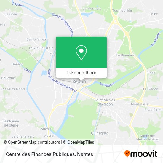 Centre des Finances Publiques map