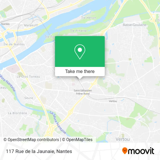 Mapa 117 Rue de la Jaunaie