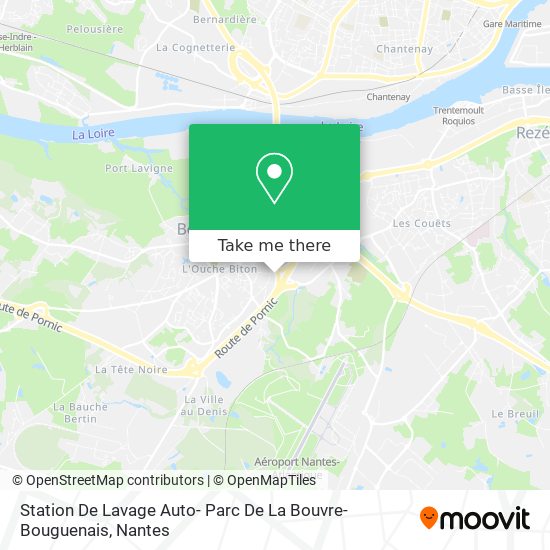 Mapa Station De Lavage Auto- Parc De La Bouvre- Bouguenais