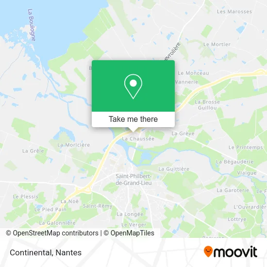 Continental map