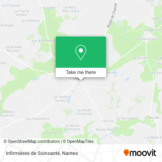 Mapa Infirmières de Soinsanté