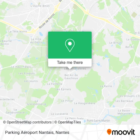 Parking Aéroport Nantais map