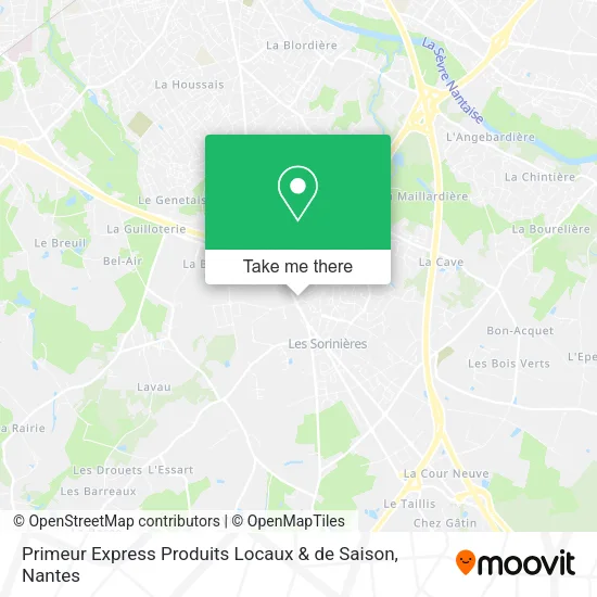 Primeur Express Produits Locaux & de Saison map
