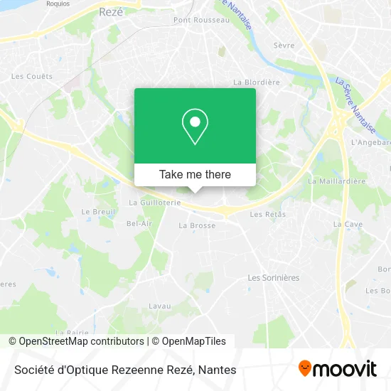 Mapa Société d'Optique Rezeenne Rezé
