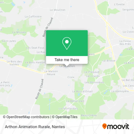 Mapa Arthon Animation Rurale