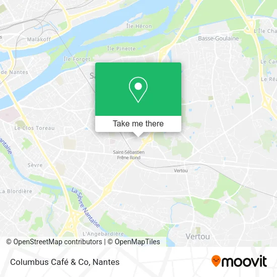 Columbus Café & Co map