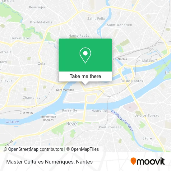 Master Cultures Numériques map