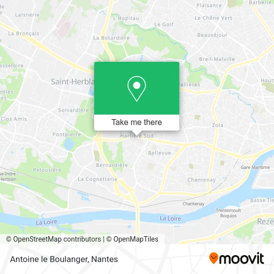 Mapa Antoine le Boulanger