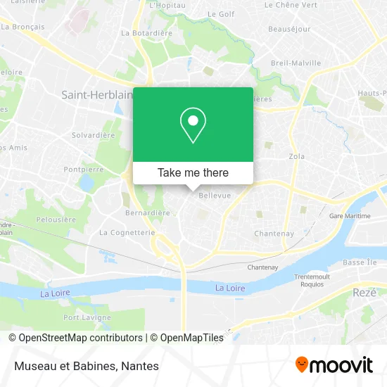 Museau et Babines map