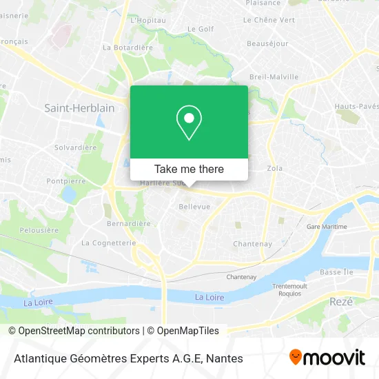 Mapa Atlantique Géomètres Experts A.G.E