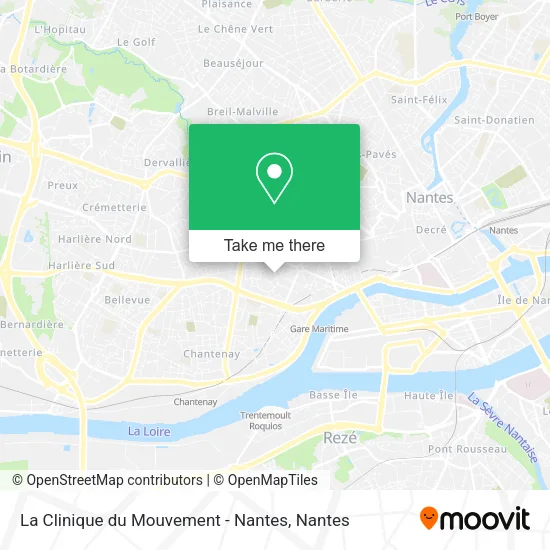 La Clinique du Mouvement - Nantes map