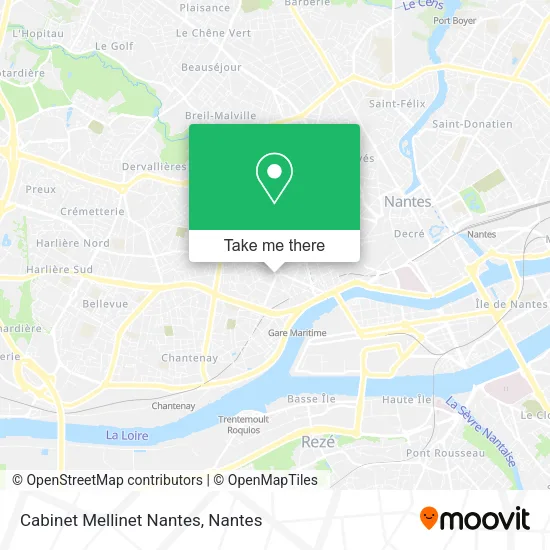 Mapa Cabinet Mellinet Nantes