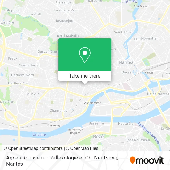 Mapa Agnès Rousseau - Réflexologie et Chi Nei Tsang