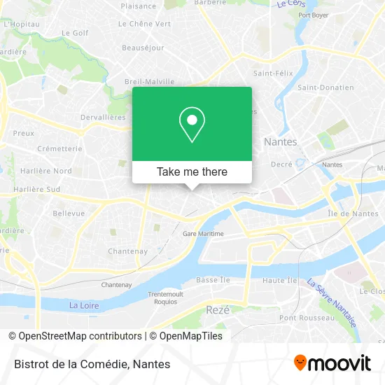 Mapa Bistrot de la Comédie