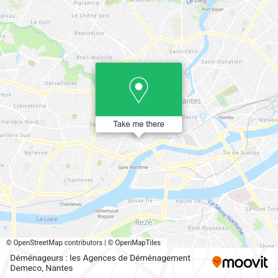 Mapa Déménageurs : les Agences de Déménagement Demeco