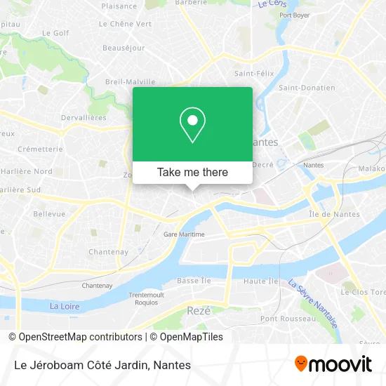 Mapa Le Jéroboam Côté Jardin