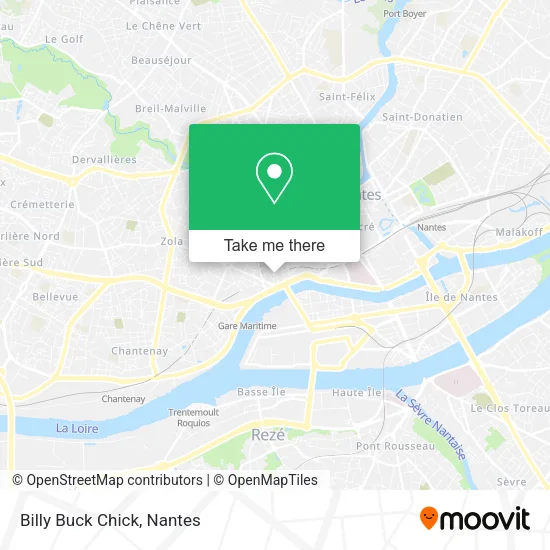 Mapa Billy Buck Chick