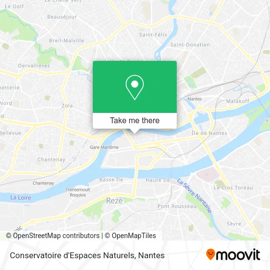 Mapa Conservatoire d'Espaces Naturels