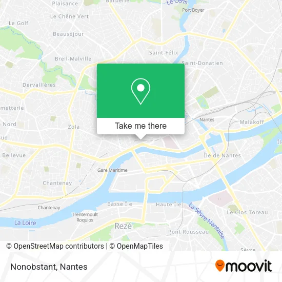 Nonobstant map