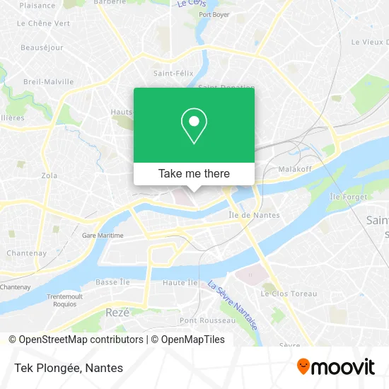 Tek Plongée map