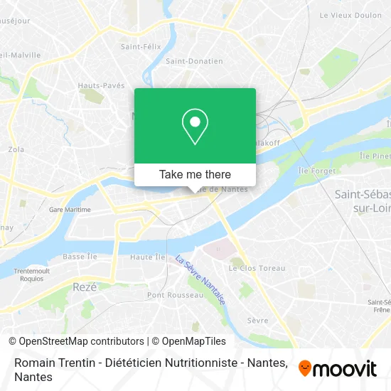 Romain Trentin - Diététicien Nutritionniste - Nantes map