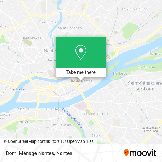 Domi Ménage Nantes map