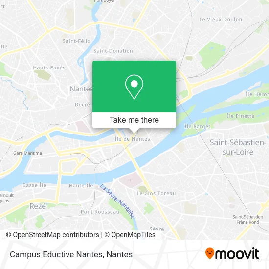 Campus Eductive Nantes map