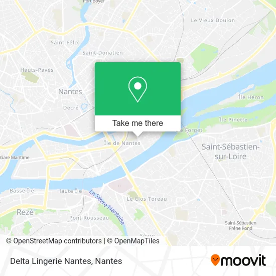 Delta Lingerie Nantes map