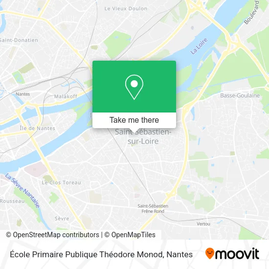 Mapa École Primaire Publique Théodore Monod