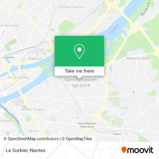 Le Sorbier map