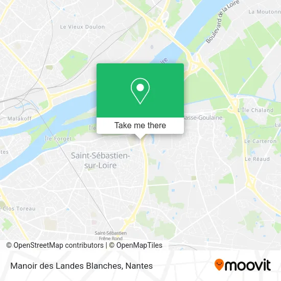 Mapa Manoir des Landes Blanches