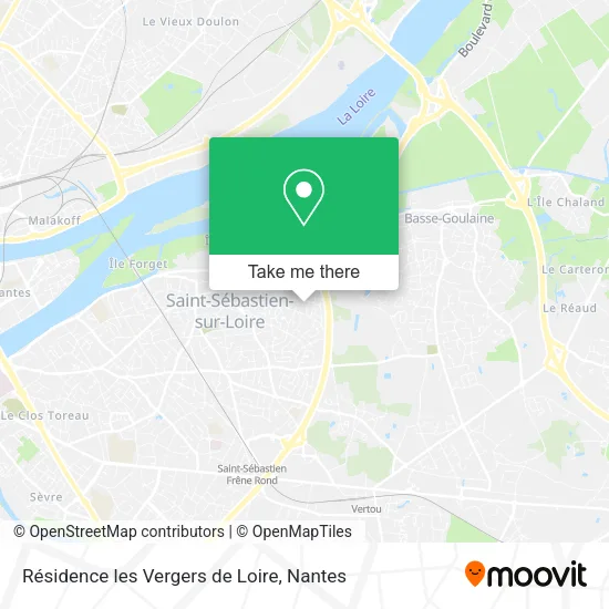 Résidence les Vergers de Loire map