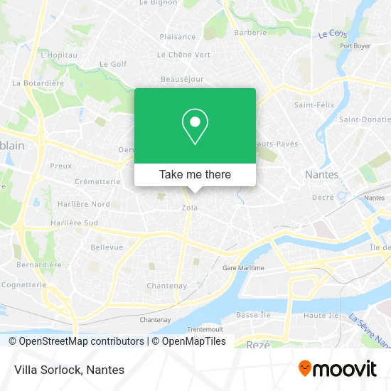 Villa Sorlock map